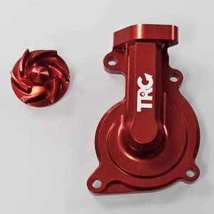 Carter pompe à eau + hélice CNC