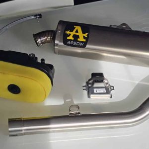 PACK PERFORMANCE 4 : Echappement Arrow titane + ECU racing + Boite à air Factory