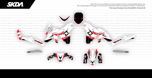Kit déco SKDA 800 X WAVE RED – Image 2