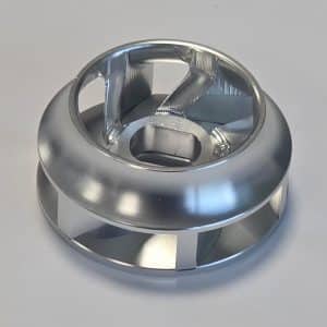 Turbine de pompe à eau taillée masse en aluminium aéronautique